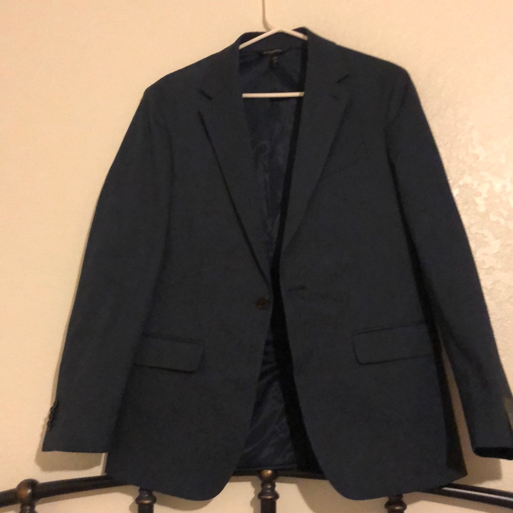 Banana Republic Navy men slim micro blazer/jacket